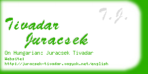 tivadar juracsek business card